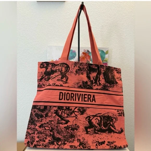 Dior beauty Dioriviera pink and blueTote